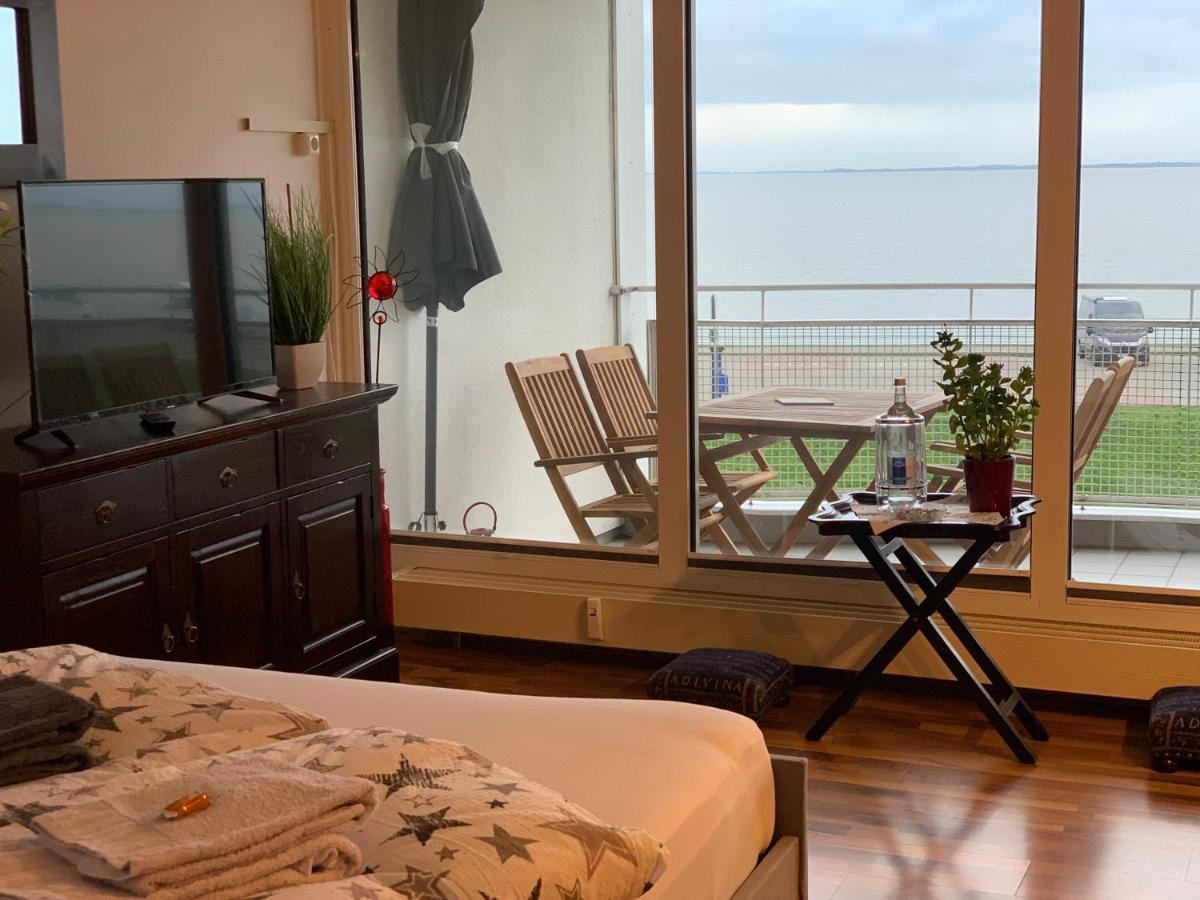 Studio Mit Meerblick Und Grosser Loggia - Direktzugang Zur Nordsee Wilhelmshaven Exterior foto