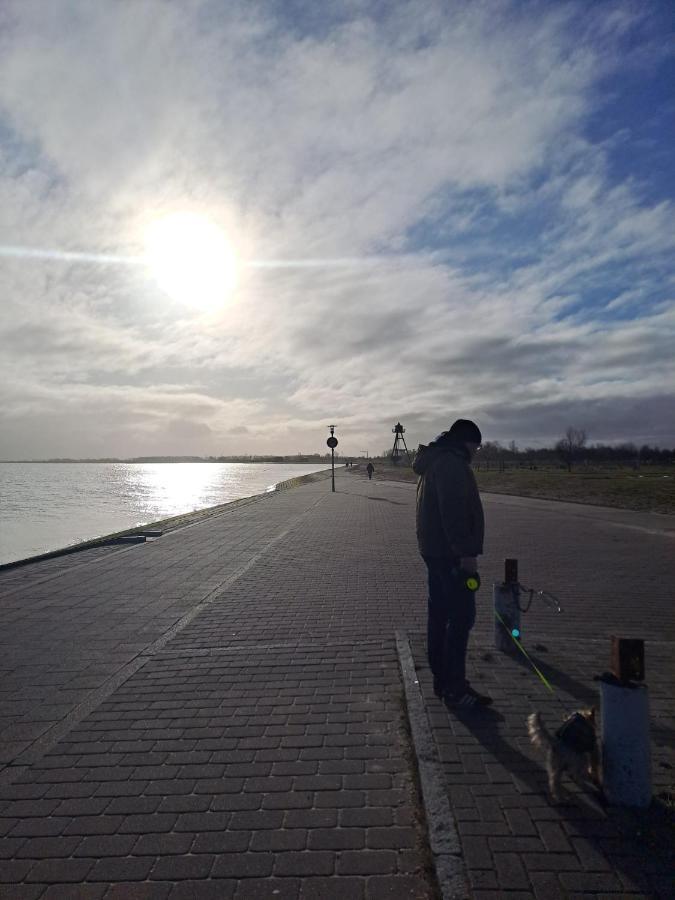 Studio Mit Meerblick Und Grosser Loggia - Direktzugang Zur Nordsee Wilhelmshaven Exterior foto